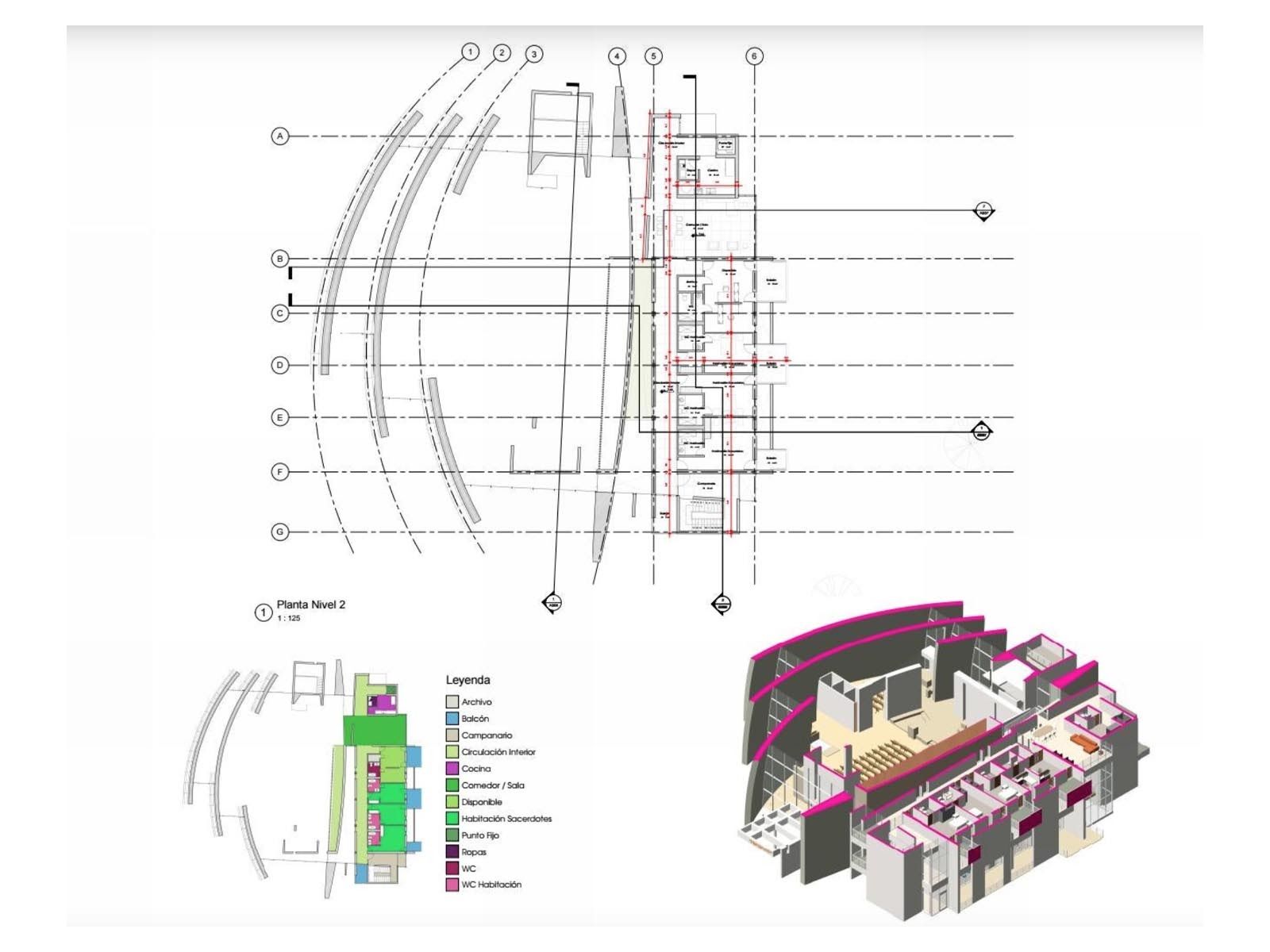 Iglesia de Jubileo / Nivel 2 / Richard Meier / Roma / Italia / Arquitectura Minimalista